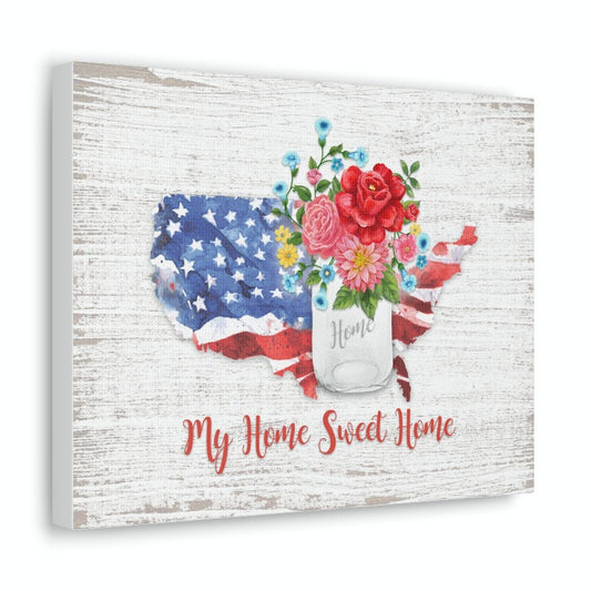 Pioneer Sweet Rose | My Home Sweet Home | Canvas Wall Art
