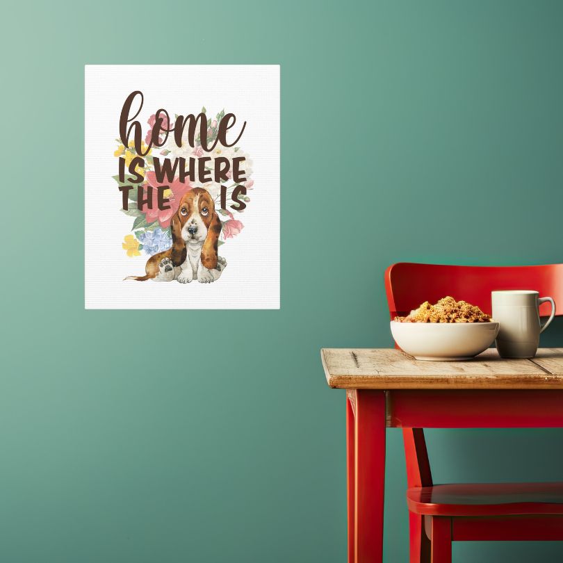 Pioneer Basset Hound | Home Is Where The Dog Is | Digital Art