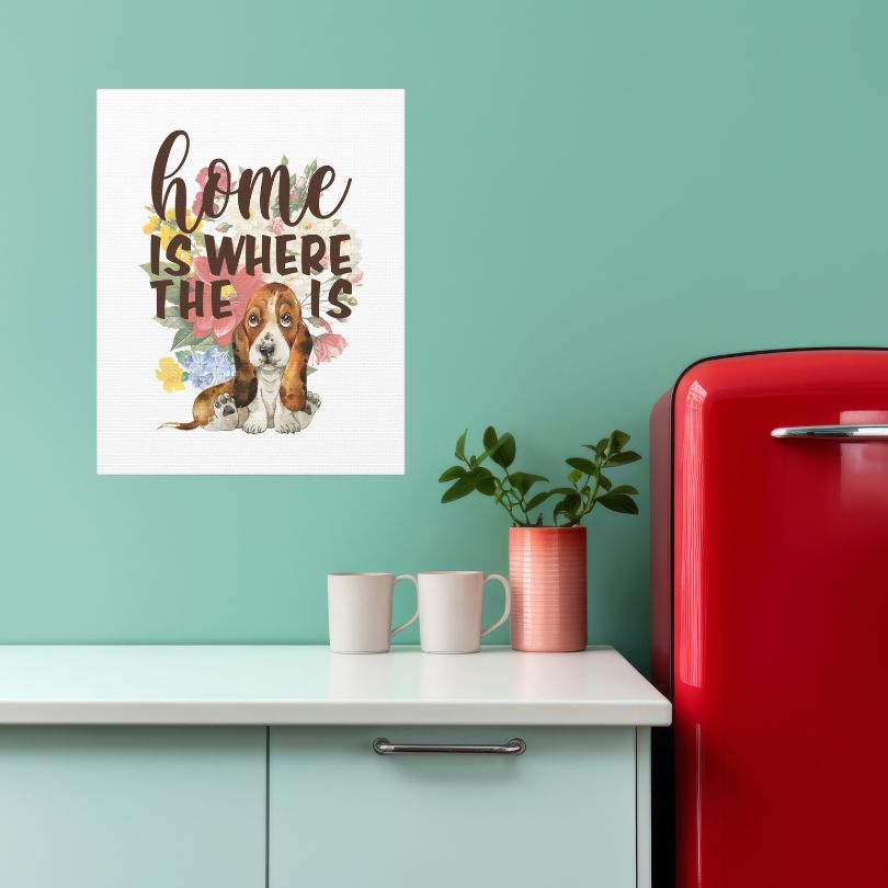 Pioneer Basset Hound | Home Is Where The Dog Is | Digital Art