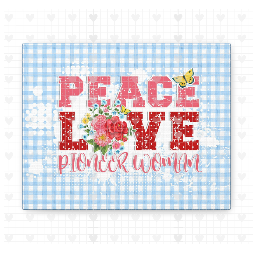 Pioneer Sweet Rose Peace Love Pioneer Woman Canvas Wall Art