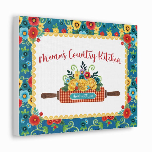 Flea Market | Mema's Country Kitchen | Canvas Kitchen Wall Art