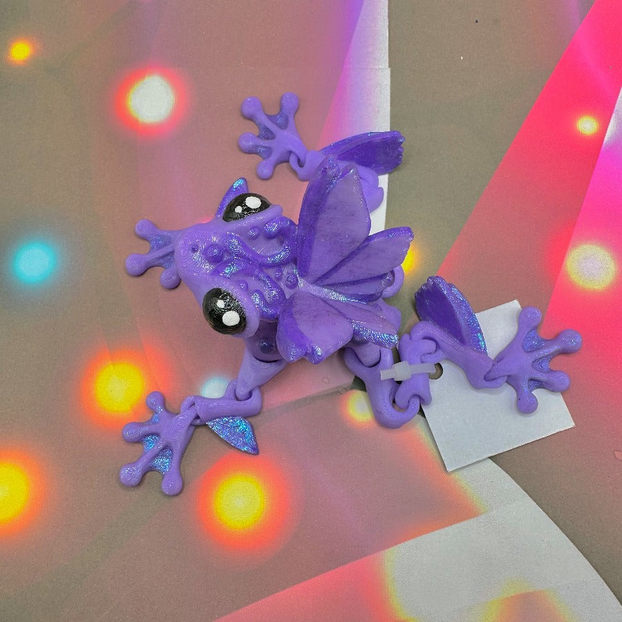 Purple Butterfly Frog Collectable Fidget Sensory Toy