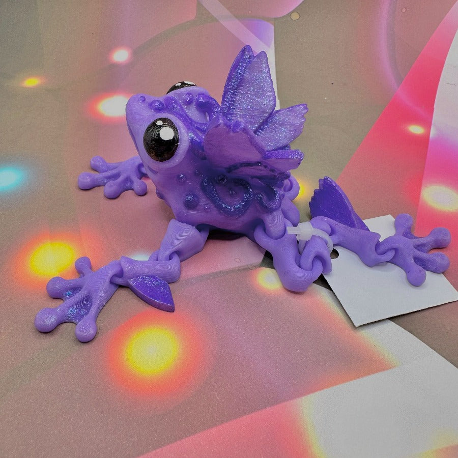 Purple Butterfly Frog Collectable Fidget Sensory Toy