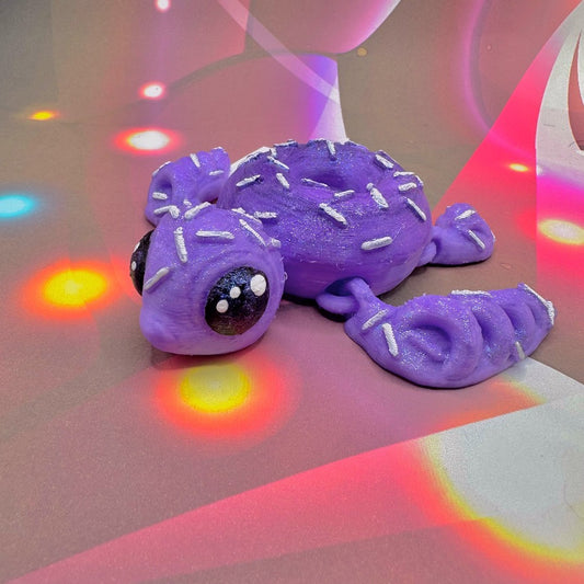 Purple Donut Turtle Collectable Fidget Sensory Toy