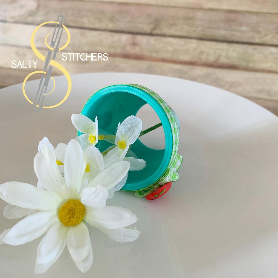 3D Printed Terra Cotta Pot Apple Napkin Ring | Salty Stitchers at More Heart Studio