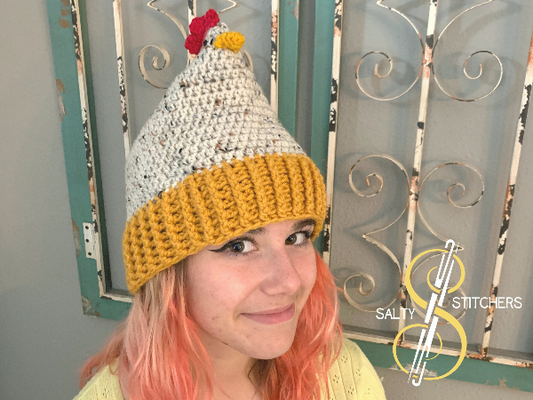 Warm Chicken Winter Crochet Hat | Gifts For Chicken Lovers