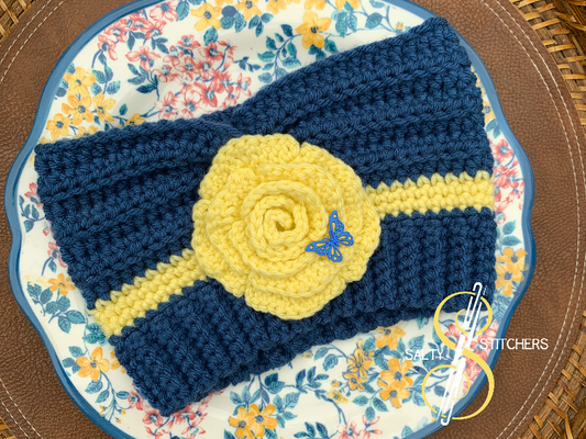 Down Syndrome Awareness Turban Crochet Ear Warmer Headband