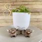 3D Printed Cow Indoor Planter Feet Stand | Salty Stitchers at More Heart Studio