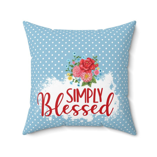 Pioneer Sweet Rose Simply Blessed Decorative Accent Throw Pillow