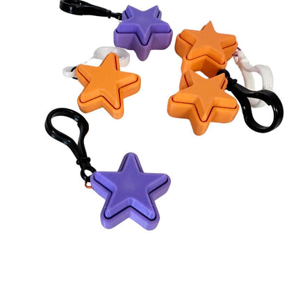 3D Printed Purple & Orange Star Clicker