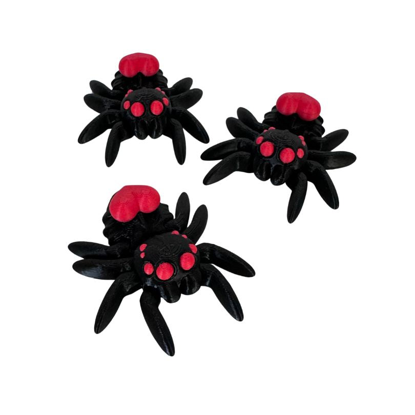 3D Printed Heart Spider Fidget Sensory Collectible Pet