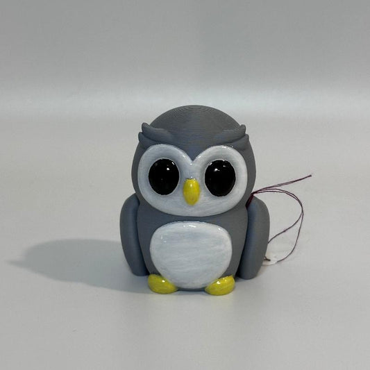 W13 Large Grey Owl Fidget Wildlife