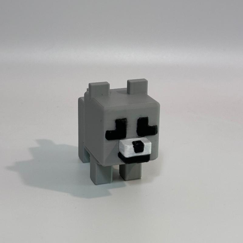 PC20 Minecraft Wolf Figurine Pop Culture