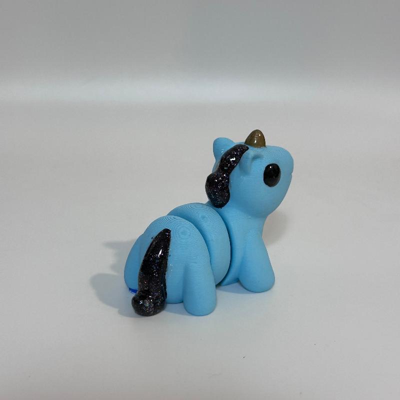 M68 Blue Black Unicorn Fantasy