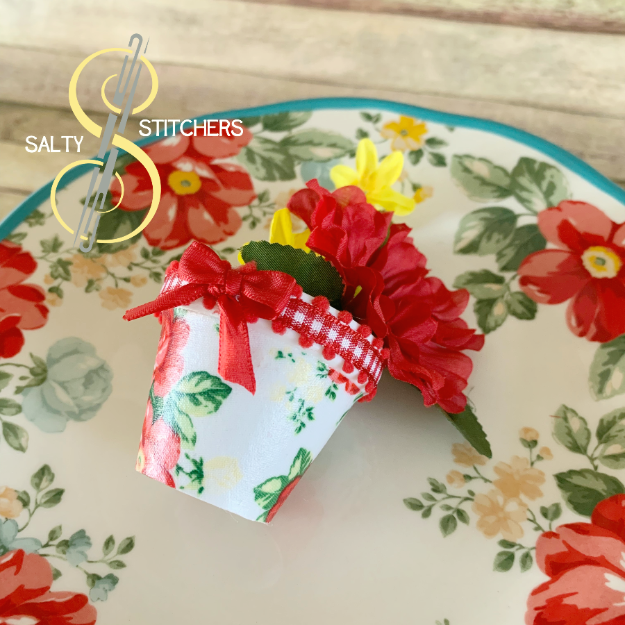3D Printed Faux Terra Cotta Pot Pioneer Woman Vintage Floral Fabric Napkin  Ring  Salty Stitchers at More Heart Studio – More Heart Studio-A Spokane,  WA Makers Mercantile
